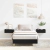 VidaXL Cadru de pat Stejar negru 100 x 200 cm Lemn compozit