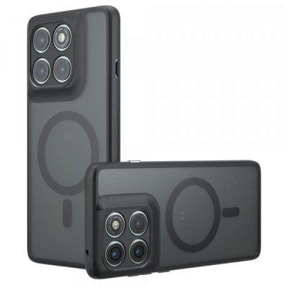 Husa MagSafe pentru Motorola Edge 60 Pro, Techsuit, PureFrost, Neagra foto