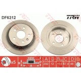 Disc frana Trw DF6312, parte montare : Punte spate