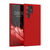 Husa kwmobile pentru Samsung Galaxy S22 Ultra, Silicon, Rosu, 56765.208
