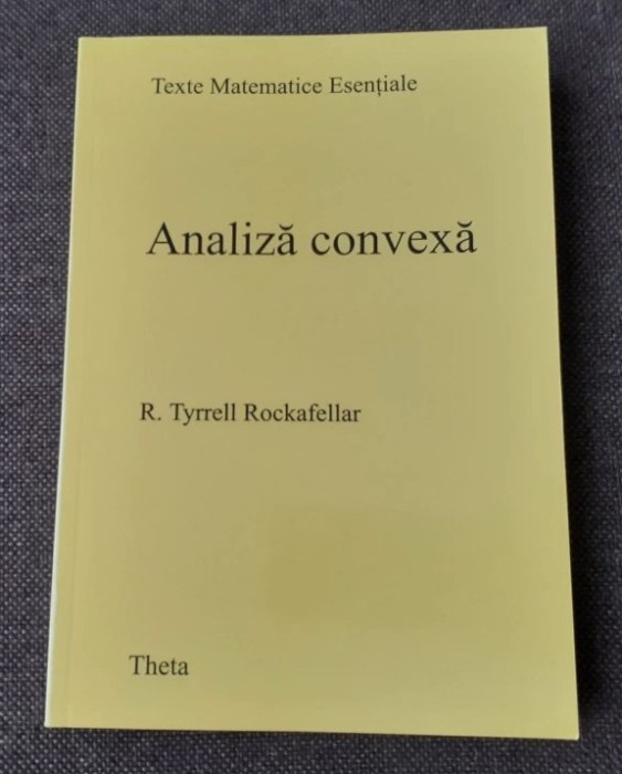 Analiza convexa R. Tyrrell Rockafellar