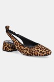 Steve Madden pantofi de piele Smitten-LP culoarea maro, cu toc drept, cu toc deschis, SM11003685