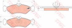 Set placute frana,frana disc VW LT II bus (2DB, 2DE, 2DK) (1996 - 2006) TRW GDB1262 foto