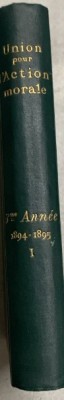Troisieme annee 1894-1895 - Union pour l Action morale foto