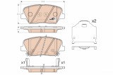 TRW GDB3549 COTEC set placute frana,frana disc
