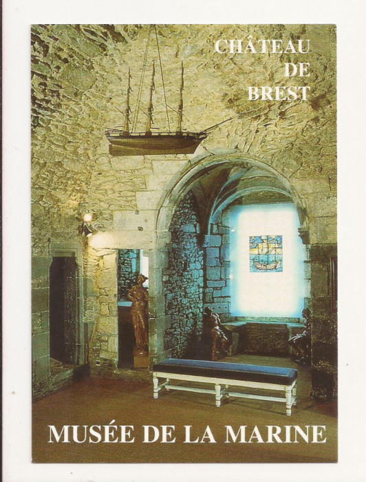 FR1 -Carte Postala - FRANTA- Musee de la Marine du CHateu de Brest, necirculata