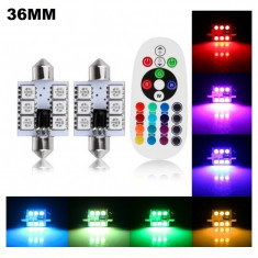 Set Led Plafoniera (Sofit) 36MM 6 SMD RGB foto