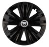 Set 4 capace roti Glory negru R14 pentru gama auto Dacia, Autohelix MSA