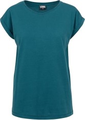Tricou cu maneca scurta pentru femei Urban Classics TB771, albastru, 3XL - OUTLET