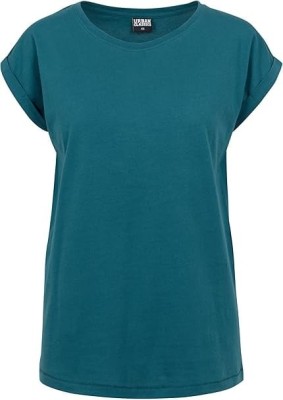 Tricou cu maneca scurta pentru femei Urban Classics TB771, albastru, 3XL - OUTLET foto
