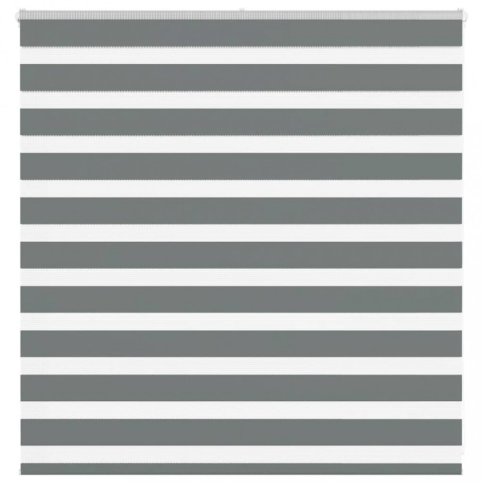 Gossi jaluzea tip zebra gri inchis latime tesatura 135,9 cm poliester