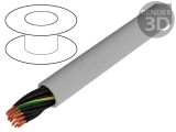 Cablu JZ-500 0.75mm2 Neecranat Gri 300V/500V