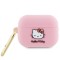 Husa Hello Kitty 3D Kitty Head pentru Apple AirPods 3, Roz