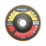 Disc lamelar abraziv corund 125x22 mm T27 CA100 pentru inox si metal