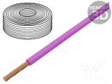 Cablu FLRY-B 1x1mm2 litat Cu PVC roz 60V BQ CABLE