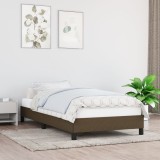 Gossi cadru de pat, maro inchis, 80x200 cm, material textil