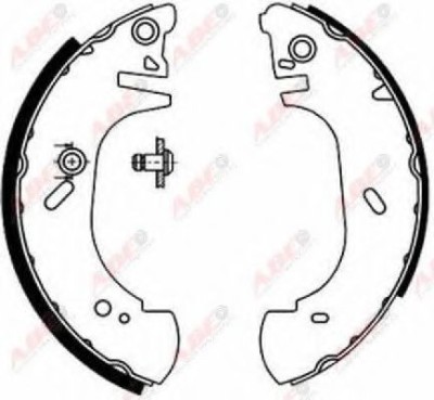 Set saboti frana FORD TRANSIT caroserie (E) (1994 - 2000) ABE C0G022ABE foto