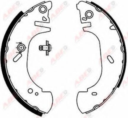 Set saboti frana FORD TRANSIT caroserie (E) (1994 - 2000) ABE C0G022ABE