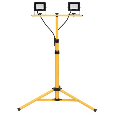 Proiector cu LED si trepied, 2x20 W, alb rece foto