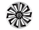 Cumpara ieftin Set 4 capace roti Fox Gri-Negru R14 pentru gama auto Kia, Autohelix MSA