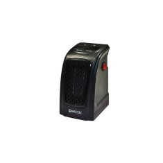 Mini Radiator Aeroterma Electrica de Perete MalTec Ceramic pentru Camera sau Birou, Afisaj LED, 400 W, Negru
