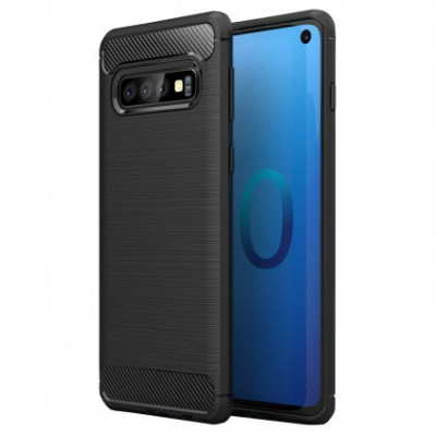 Husa Silicon CARBON Huawei Mate 20 Negru foto