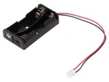 Suport Baterii AA 2x 3pin cu Cabluri 150mm Terminale