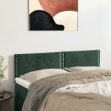 Cumpara ieftin Tăblii de pat, 2 buc., verde &icirc;nchis, 72x5x78/88 cm, catifea