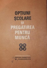 OPTIUNI SCOLARE SI PREGATIREA PENTRU MUNCA foto