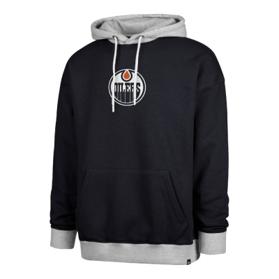 Edmonton Oilers hanorac de bărbați cu glugă 47 Patch Drop Shoulder Hood black - XXL foto