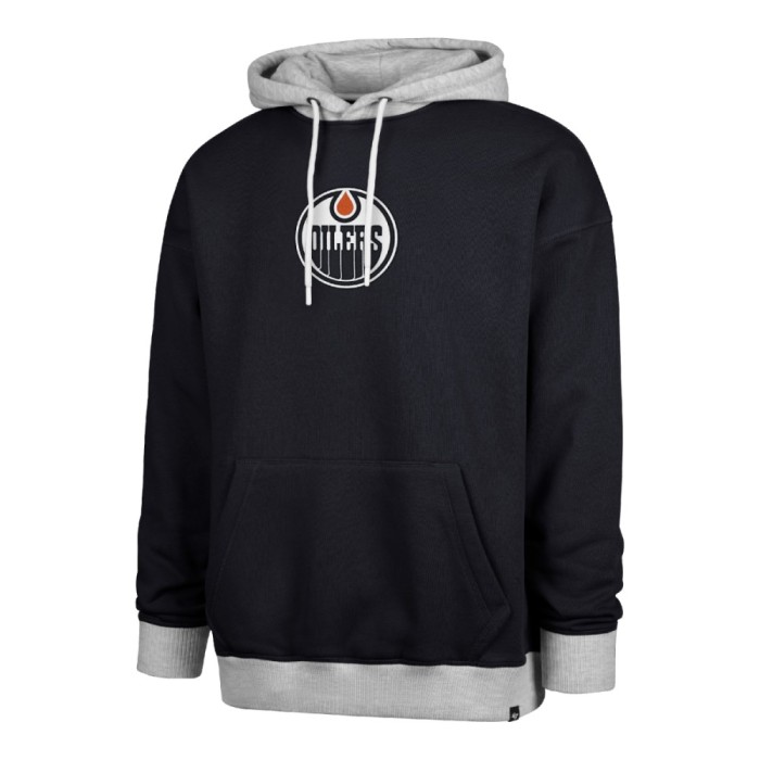 Edmonton Oilers hanorac de bărbați cu glugă 47 Patch Drop Shoulder Hood black - XXL