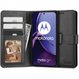 Husa Tech-Protect Wallet Wallet pentru Motorola Moto G84 5G Negru, Silicon