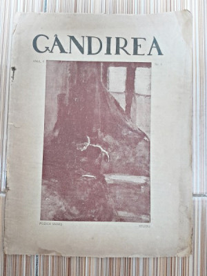 Revista Gandirea, anul II, nr.5/1922 (Gib.I. Mihaescu, Adrian Maniu, Demostene Botez) foto