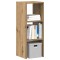 vidaXL Bibliotecă Stejar Artizanal stivuibil 30x30x80cm Lemn prelucrat 858819