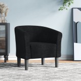 VidaXL Fotoliu tip cuvă, negru, material textil