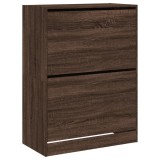 Cumpara ieftin Dulap de pantofi 2 sertare rabatabile, stejar maro, 80x42x108cm