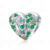 Charm Argint Talisman -INIMA Verde Safir si Infinit- CHA1093A, Argintboutique