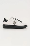 Karl Lagerfeld sneakers din piele KAPRI MENS culoarea alb, KL52530N