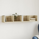 VidaXL Dulap de perete, stejar sonoma, 99x18x16,5 cm, lemn compozit
