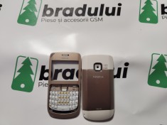 Carcasa pentru Nokia C3-00 Aurie - Noua, Completa si de Inalta Calitate