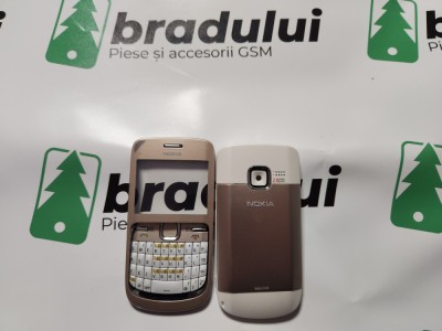 Carcasa pentru Nokia C3-00 Aurie - Noua, Completa si de Inalta Calitate foto