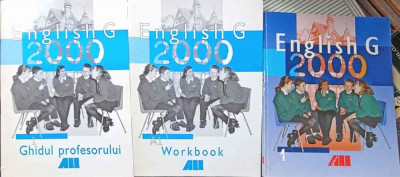 SET 3 CARTI ENGLISH G 2000: MANUAL PENTRU CLASA A V-A, WORKBOOK, GHIDUL PROFESORULUI-B.D. DISSELBECK, A. WOPPERT foto