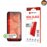 Folie pentru iPhone X / XS / 11 Pro, Displex Real Glass 2D, Clear