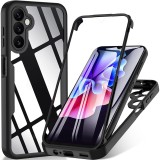 Husa pentru samsung galaxy a16 cu folie, colorverse 360 magsafe, black