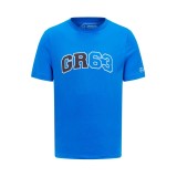 Mercedes AMG Petronas tricou de bărbați George Russell Logo blue F1 Team 2023 - XL