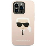 Cumpara ieftin Husa Cover Karl Lagerfeld Liquid Silicone Karl Head Logo pentru iPhone 14 Plus Pink