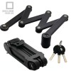 Antifurt pliabil modular cu cheie, 5 mm x 20 mm x 100 cm, 5 articulatii robuste, protectie anticoroziune
