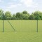 vidaXL &Icirc;ngrădire cu st&acirc;lpi Verde 1.5 x 10 m Oțel
