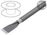 Cablu Bandă Rotund 1,27mm Cu 20x28AWG PVC Gri