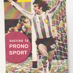 bnk cld Calendar de buzunar - 1983 - Loto Pronosport - Mario Kempes